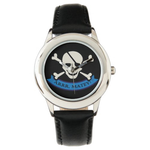 Skull _ Custom Stainless Steel Black Watch