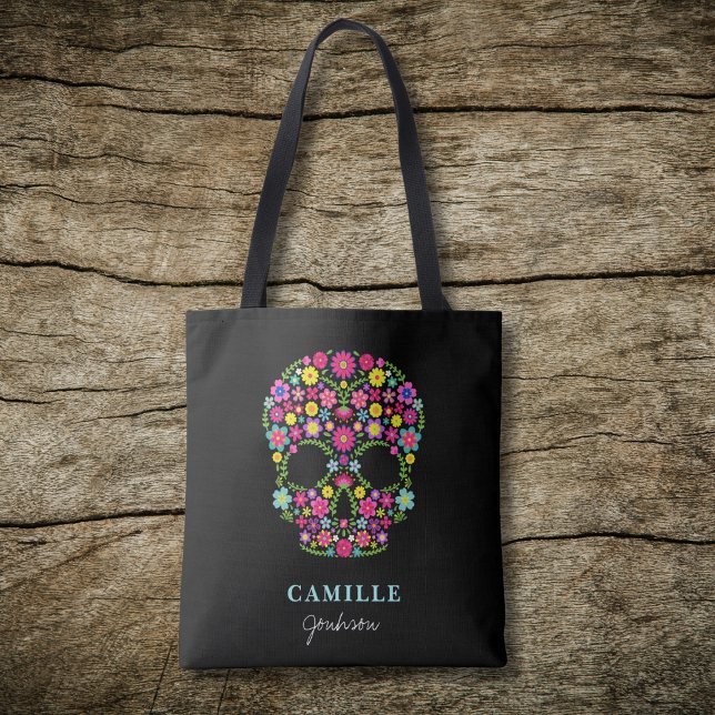 Skull Day of the dead halloween party Tote Bag (Creator Uploaded)