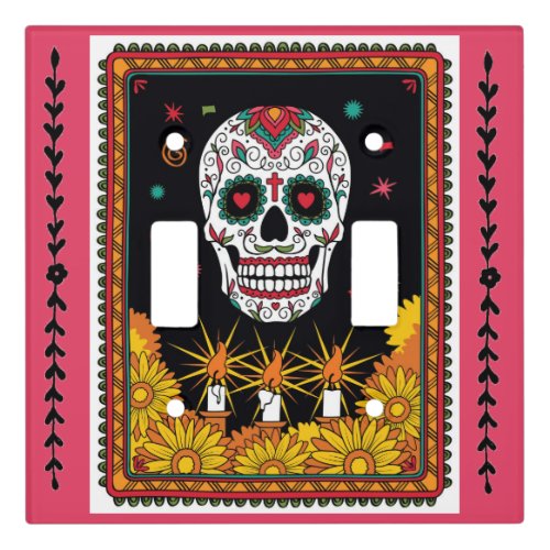 Skull Day of the Dead Light Switch Cover Plate