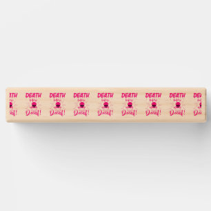 skull death before decaf skeleton coffee pink topple tower