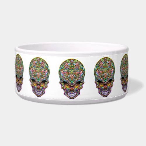 Skull Decorative Psychedelic Art Design  Bowl