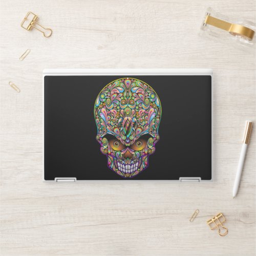 Skull Decorative Psychedelic Art Design  Doormat HP Laptop Skin