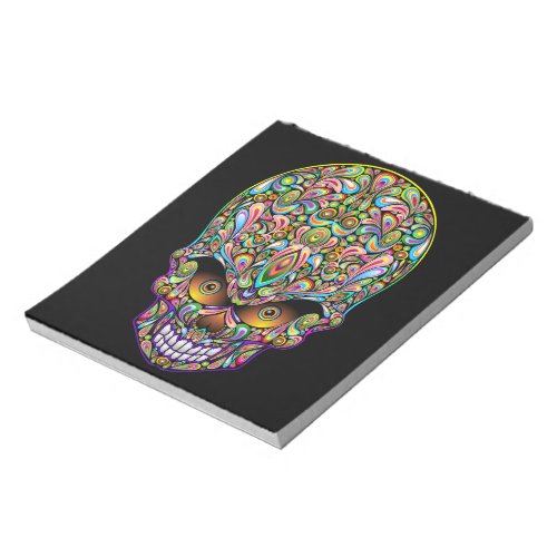 Skull Decorative Psychedelic Art Design  Doormat Notepad
