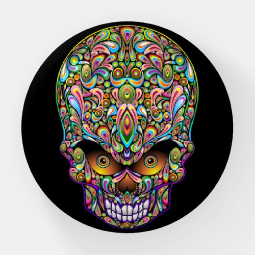 Skull Decorative Psychedelic Art Design  Paperweight