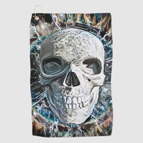 Skull Design Golf Towel