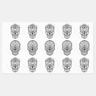 Skull design labels