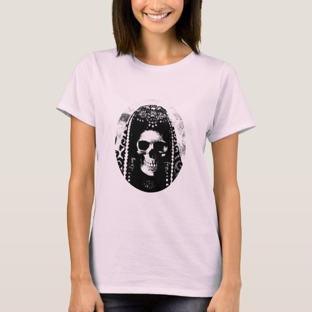 Skull Design Ladies T-shirt (Front)
