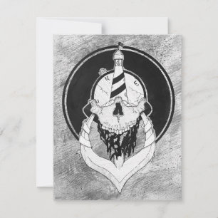 Skull Design Note Card