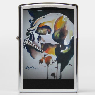 Skull Design on Zippo Lighter