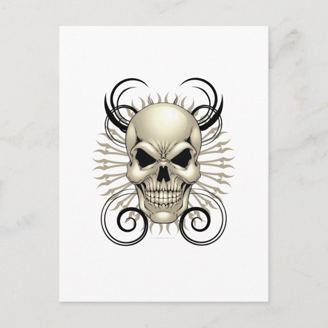 Skull Design Postcard (Front)