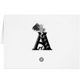 Skull Devil head Black and white Design Cards (Back Horizontal)