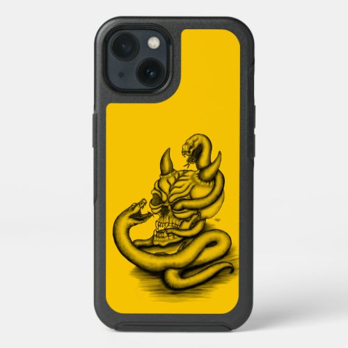 Skull _ Devil Head with Snake iPhone 13 Case