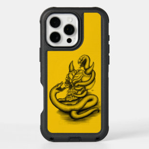 Skull - Devil Head with Snake iPhone 16 Pro Max Case