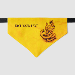 Skull - Devil Head with Snake Pet Bandana Collar