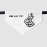Skull - Devil Head with Snake Pet Bandana Collar<br><div class="desc">Skull - Devil Head with Snake - Fantasy Art - pencil drawing by Krisi ArtKSZP >>> More Products in Store Category >>> Angel Devil Golem Gargoyle Troll Vampire >>> Devil Skull and Snake</div>