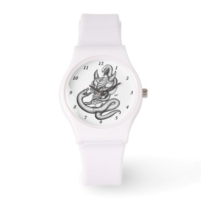 Skull - Devil Head with Snake Watch (Front)