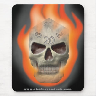 Skull Die Mouse Pad