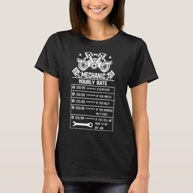 Skull Diesel Car Auto Mechanic Trucker Repairman L T-Shirt (Front)