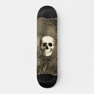 Skull Distressed Gothic Glam Skateboard