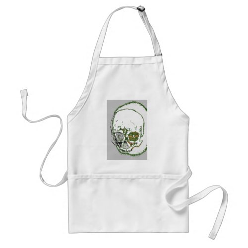 Skull Drawing Adult Apron