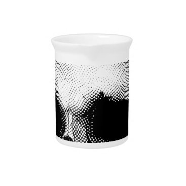 Skull Drawing Beverage Pitcher Skull Drawing Beverage Pitcher