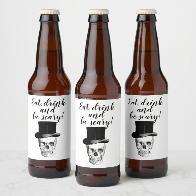 skull drink labels (Bottles)