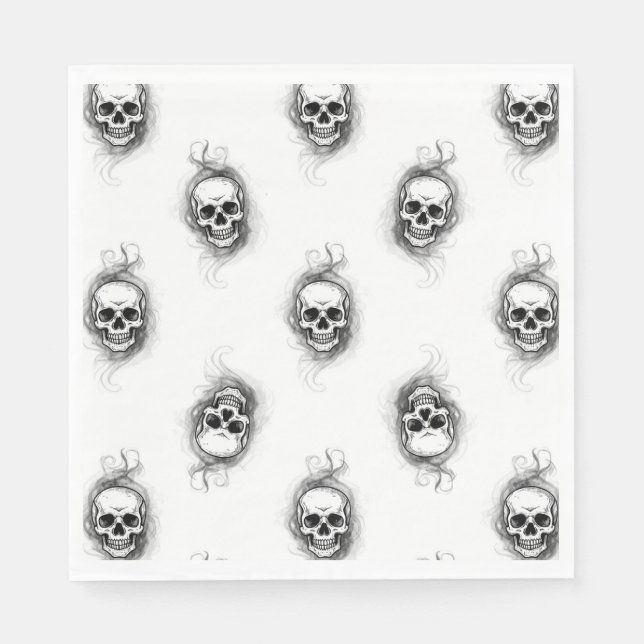 "Skull-Duggery" Napkins (Front)
