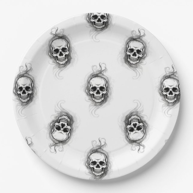 "Skull-Duggery" Paper Plates (Front)