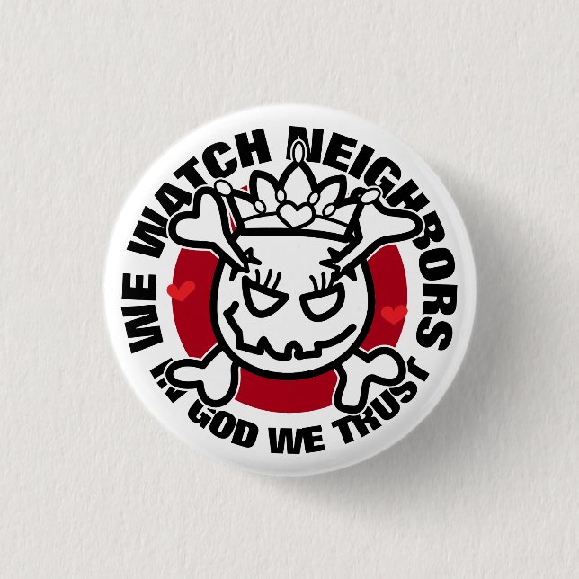 skull easter egg button (Front)