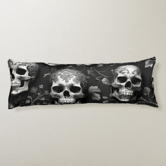 Skull edgy and mysterious body pillow