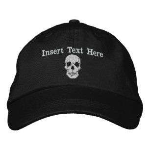 Skull Embroidered Hat