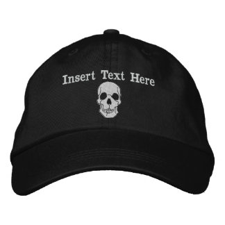 Skull Embroidered Hat