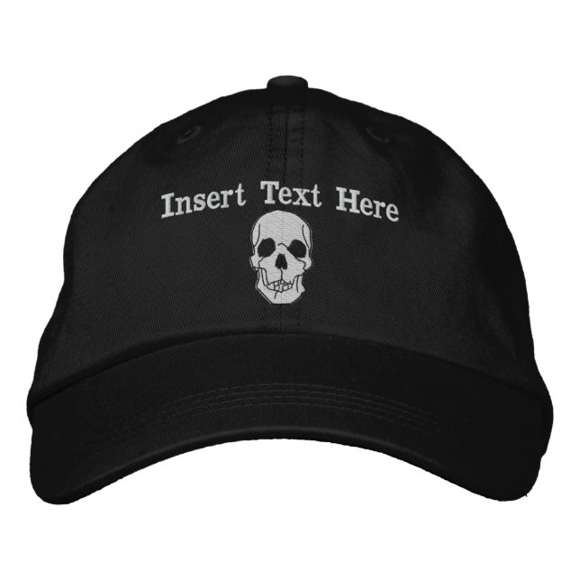 Skull Embroidered Hat (Front)