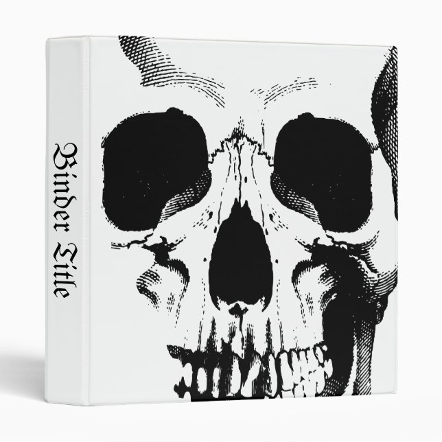Skull Face 3 Ring Binder (Front/Spine)