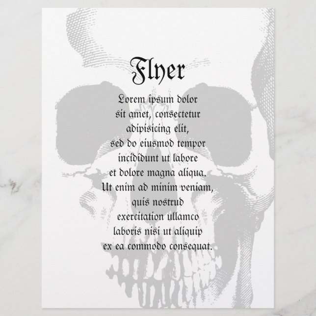 Skull Face Flyer (Front)
