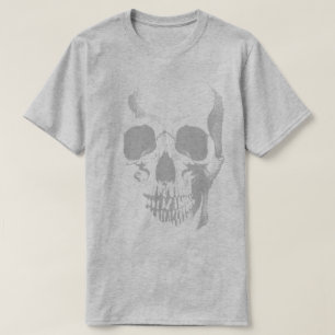 Skull Face Grey T-Shirt
