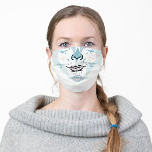 Skull Face Lady Adult Cloth Face Mask