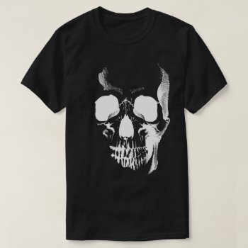 Skull Face T-shirt by opheliasart at Zazzle