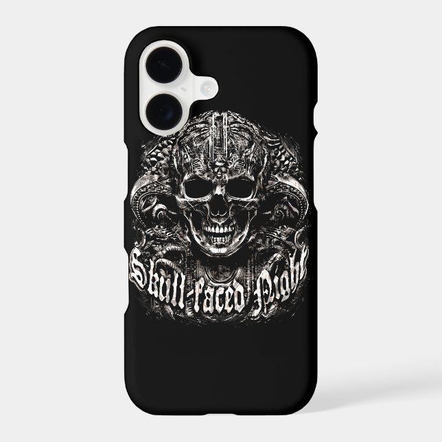 Skull-faced night iphone case (Back)