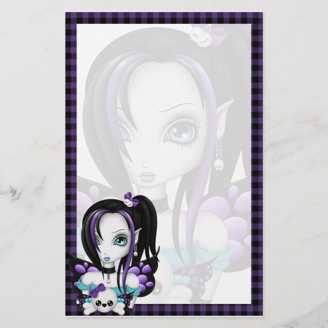 Skull Faery Stationery (Front)