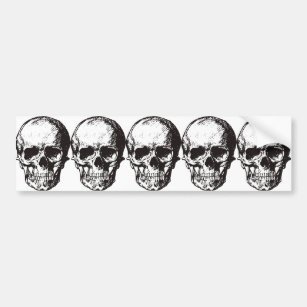 Skull Fantasy Art Rock Punk Heavy Metal Bumper Sticker
