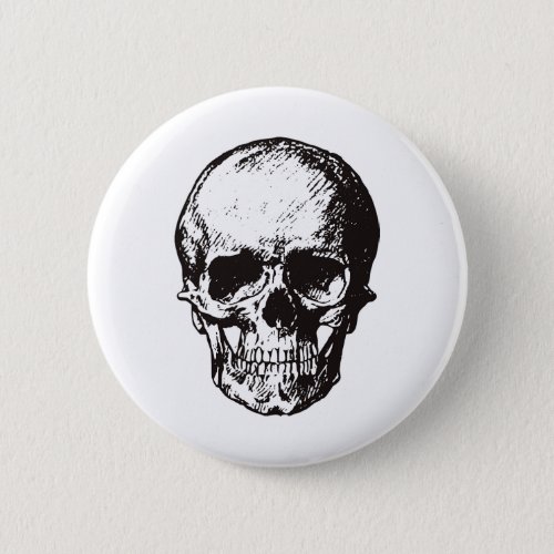 Skull Fantasy Art Rock Punk Heavy Metal Button