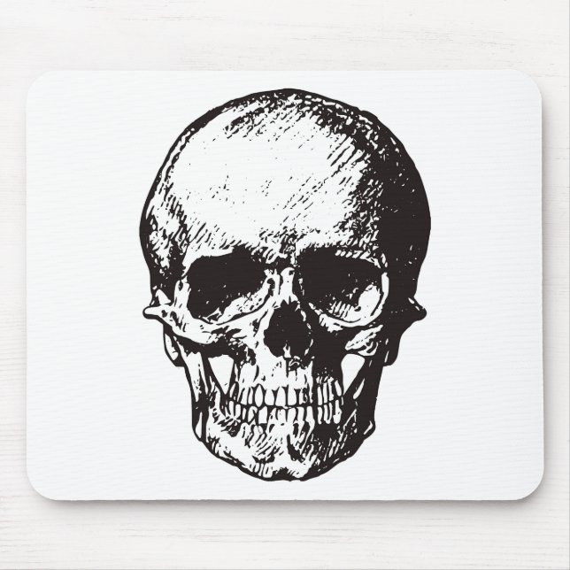 Skull Fantasy Art Rock Punk Heavy Metal Mouse Pad (Front)