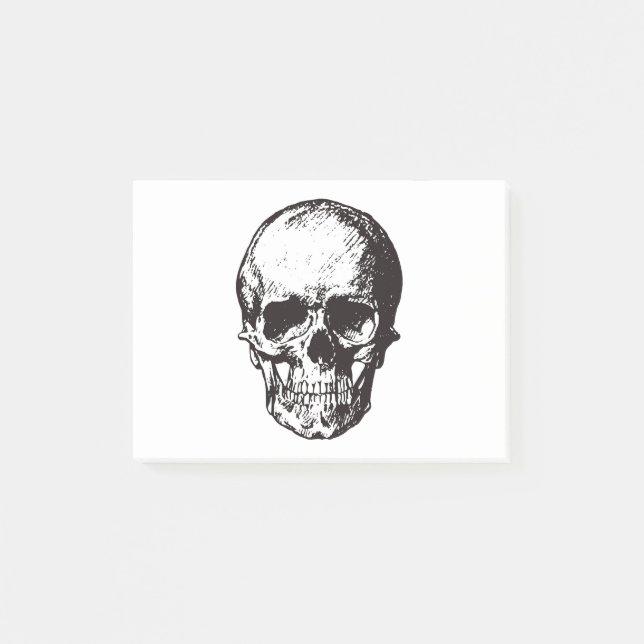 Skull Fantasy Art Rock Punk Heavy Metal Post-it Notes (Front)