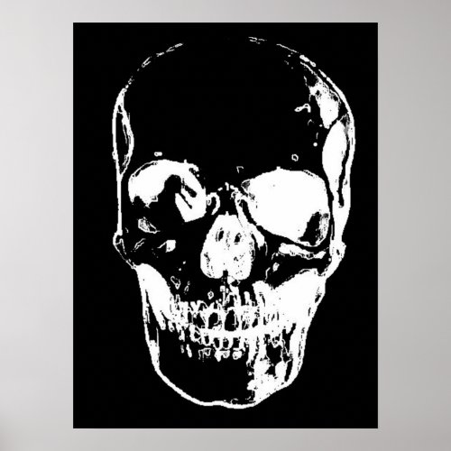 Skull Fantasy Art Rock Punk Heavy Metal Poster