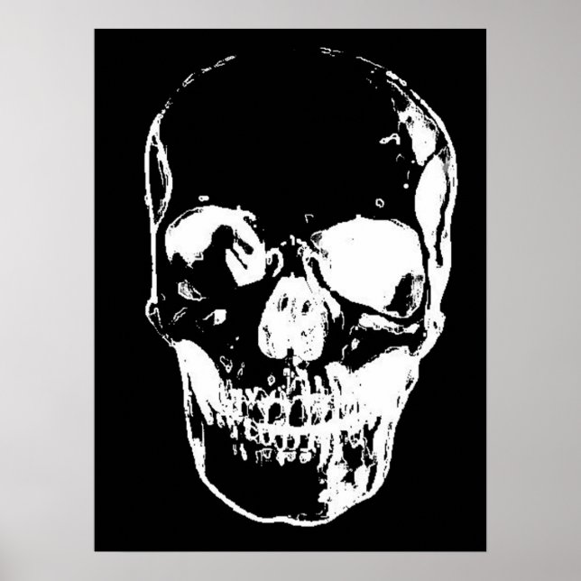 Skull Fantasy Art Rock Punk Heavy Metal Poster (Front)
