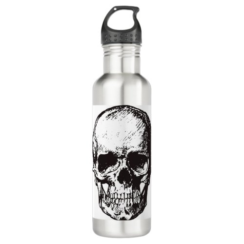Skull Fantasy Art Rock Punk Heavy Metal Stainless Steel Water Bottle