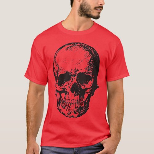 Skull Fantasy Art Rock Punk Heavy Metal  T_Shirt
