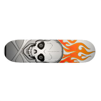 Skull Fire Skateboard Deck
