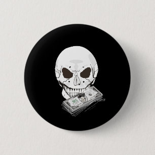 Skull Flame Button